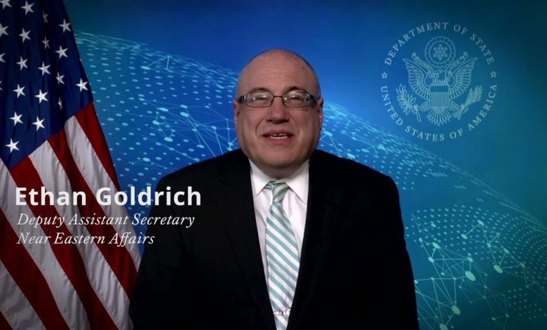 Ethan Goldrich of Near Eastern Affairs at the U.S. Department of State